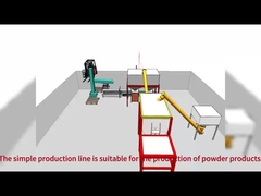 Simple dry powder mortar equipment